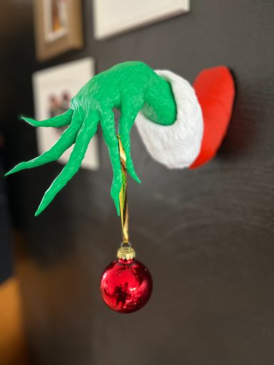 Grinch Weihnachtshand